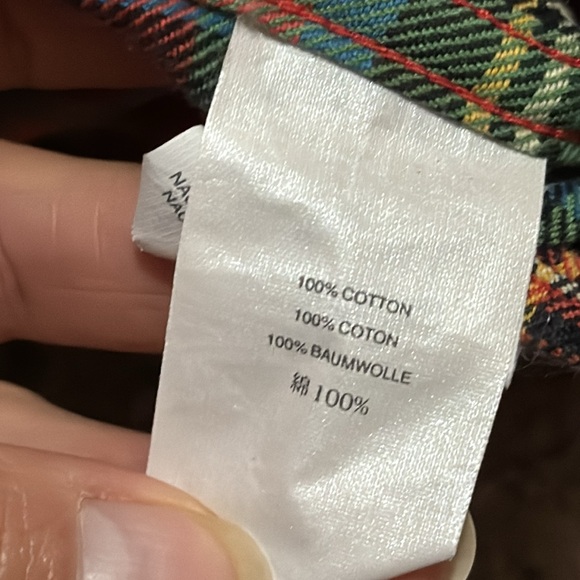 Wmns J Crew Sz XS-Red Holiday Plaid-Cotton-Vintage Faded Wash-EUC - Picture 13 of 13